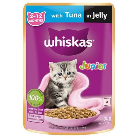 Whiskas Junior Cat Food With Tuna in Jelly 